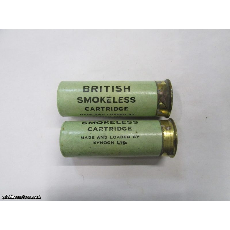 12G R.T.O. KYNOCH BRITISH SMOKELESS MADE/LOADED BY KYNOCH NOBEL CARTRIDGE  [INERT]