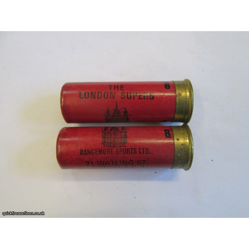 12G RANGEMORE SPORTS LONDON SUPERB DARK RED CARTRIDGE  [INERT]
