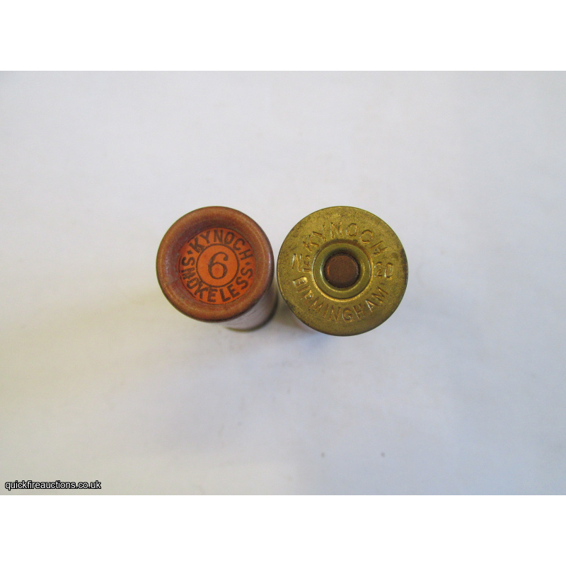 20G R.T.O. KYNOCH LOADED BONAX KYNOCH SMOKELESS BIRMINGHAM CARTRIDGE  [INERT]