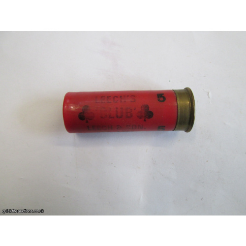 12G LEECH & SON  LEECHS CLUB  CARTRIDGE [INERT]