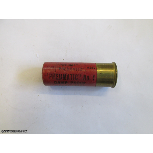 12G R.T.O. PNEUMATIC No1 DAMP PROOF CARTRIDGE  [INERT]