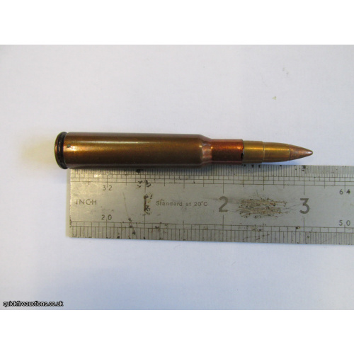 1 X R.W.S. 7 X 57 COPPER TIP BULLET INERT