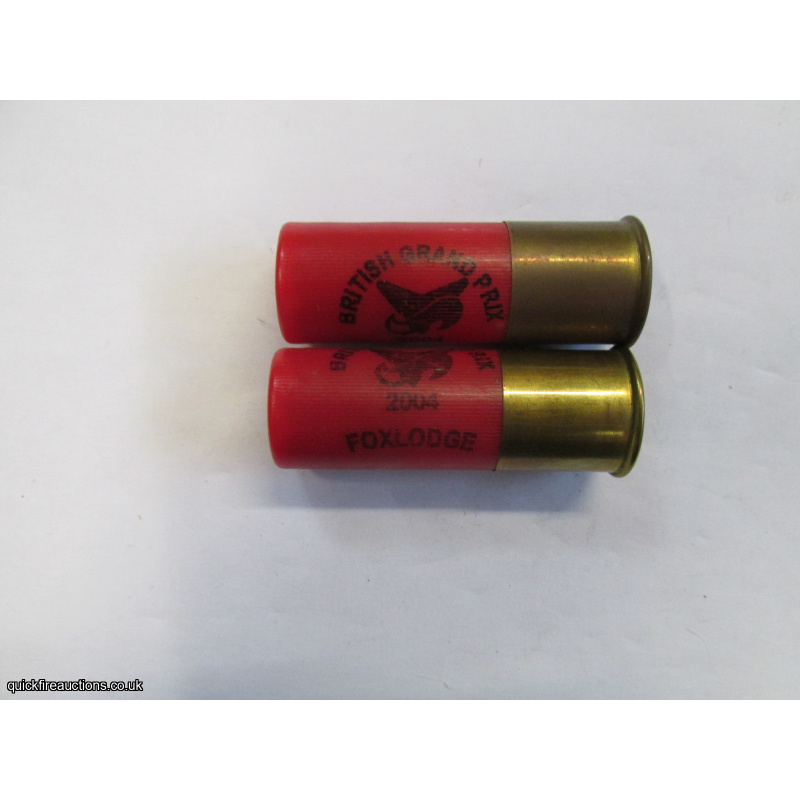 1 x 12G BRITISH GRAND PRIX 2004 FOXLODGE CARTRIDGE [INERT]