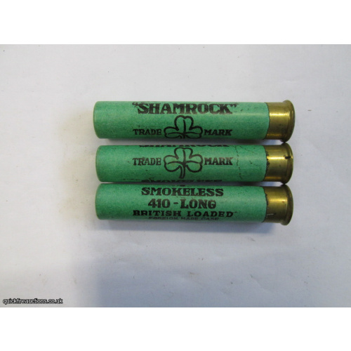 .410G R.T.O. SHAMROCK SMOKELESS 2 1/2inch GREEN CARTRIDGE   [INERT]