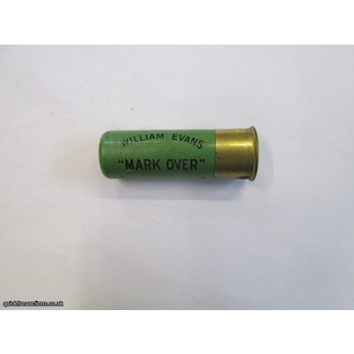 12G R.T.O. WILLIAM EVANS MARK OVER BRIGHT GREEN CARTRIDGE  [INERT]
