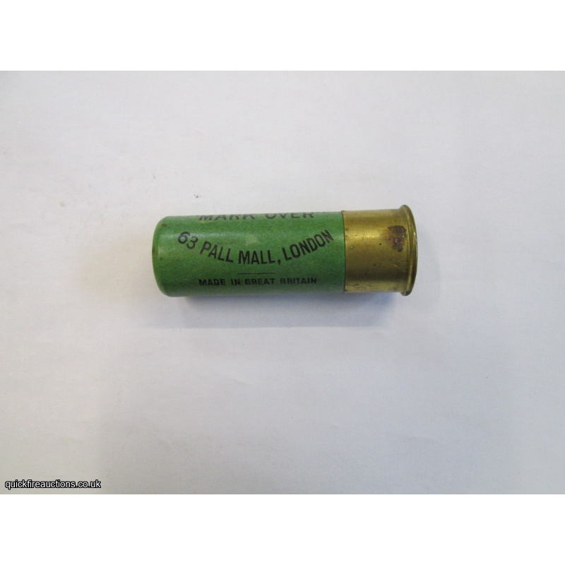12G R.T.O. WILLIAM EVANS MARK OVER BRIGHT GREEN CARTRIDGE  [INERT]