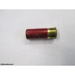 12G WILLIAM POWELL HAND LOADED DARK RED CARTRIDGE  [INERT]