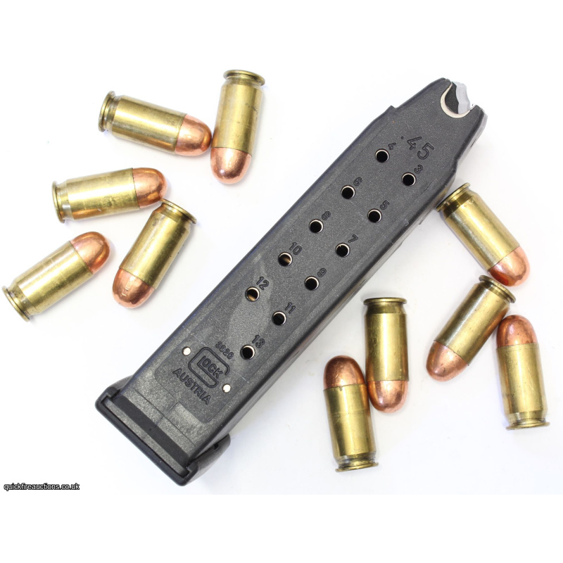 Glock 45 Magazine & Inert Bullets G45 .45ACP