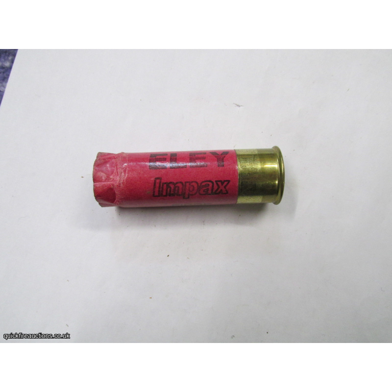 12G ELEY IMPAX FIBRE RED EMPTY FIRED CASE