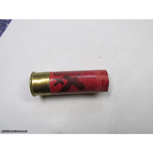 12G GAMEBORE PURE GOLD EMPTY FIRED CASE