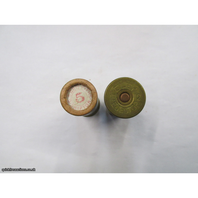 12G R.T.O. C.S GRIFFITHS ELEY EJECTOR BRASS EJECTOR CARTRIDGE  [INERT]