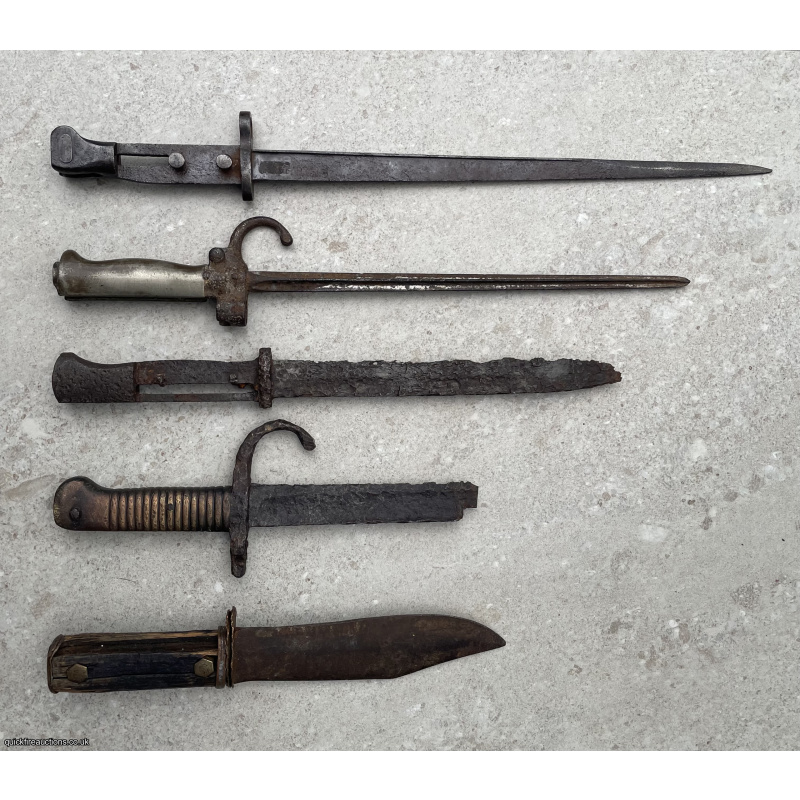 Selection of relic bayonets 