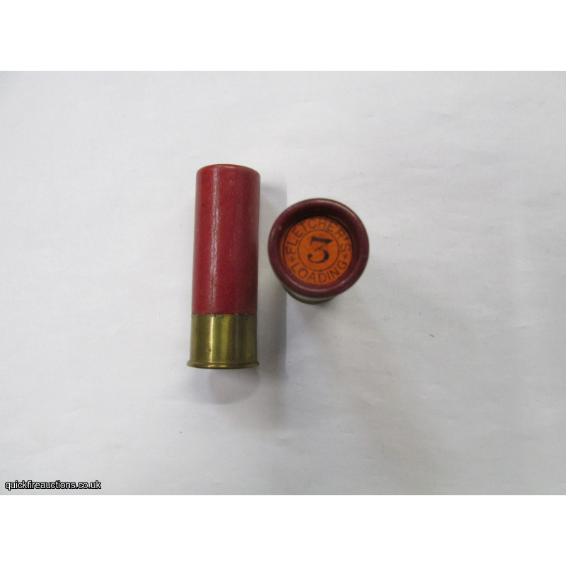 12G R.T.O. TC = FLETCHERS LOADING PLAIN RED TUBE CARTRIDGE  [INERT]