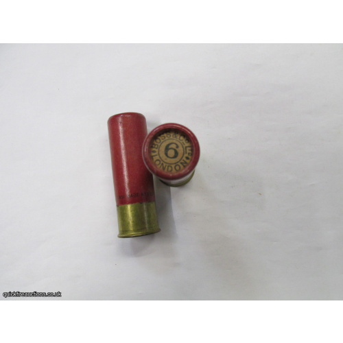 12G R.T.O. TC = BOSS & CO LONDON PLAIN RED TUBE CARTRIDGE  [INERT]