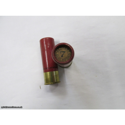 12G R.T.O. TC = JEFFERY GUILDFORD PLAIN RED TUBE CARTRIDGE  [INERT]