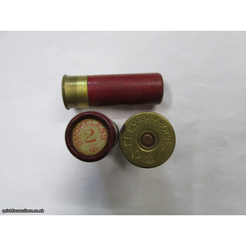 10G R.T.O. ELEY-KYNOCH ICI PLAIN DARK RED CARTRIDGE  [INERT]