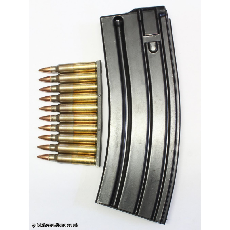 SA80 HK416 30rd Magazine & Inert 5.56mm Bullets M16 AR15 M4