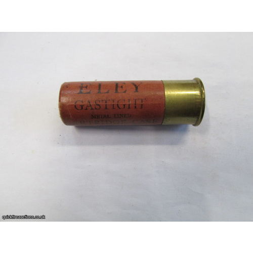 14G R.T.O. ELEY GASTIGHT CASE NOBEL CARTRIDGE  [INERT]