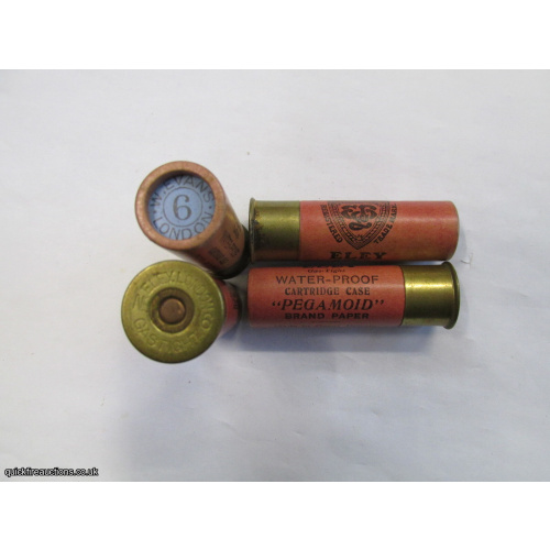 16G R.T.O. HS= W.EVANS LONDON ELEY WP PEGAMOID LONDON GASTIGHT CARTRIDGE  [INERT]