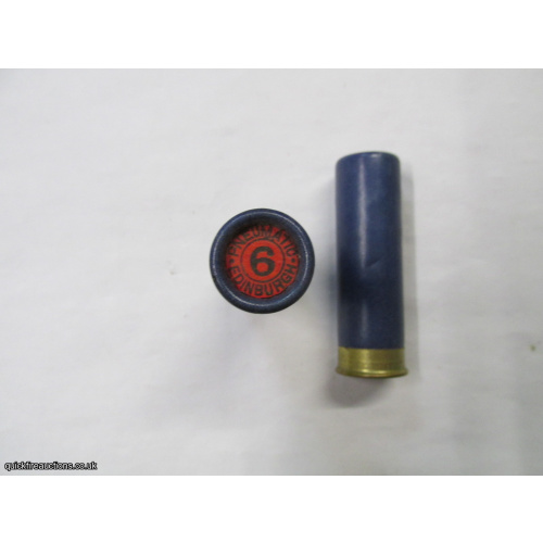 16G R.T.O. TC = PNEUMATIC EDINBURGH PLAIN BLUE TUBE CARTRIDGE  [INERT]