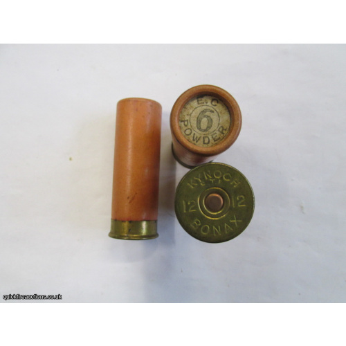 12G R.T.O. KYNOCH E.T.I. BONAX PLAIN TUBE CARTRIDGE  [INERT]