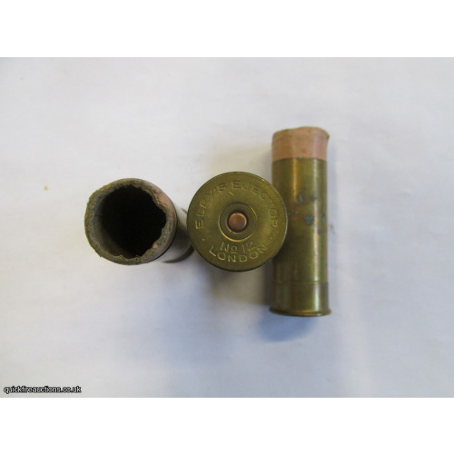 12G ELEYS EJECTOR No 12 LONDON EMPTY PRIMED BRASS CASE