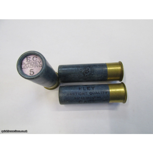 16G R.T.O. TC= E.C. PURDEY LOADING ELEY GAS QUALITY CASE CARTRIDGE  [INERT]