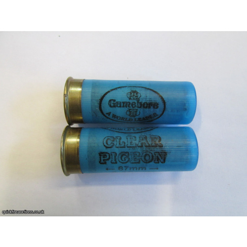 12G GAMEBORE CLEAR PIGEON CARTRIDGE [INERT]
