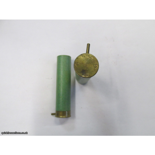 28G N.P.E. PIN-FIRE R.W.S. EMPTY  CASE