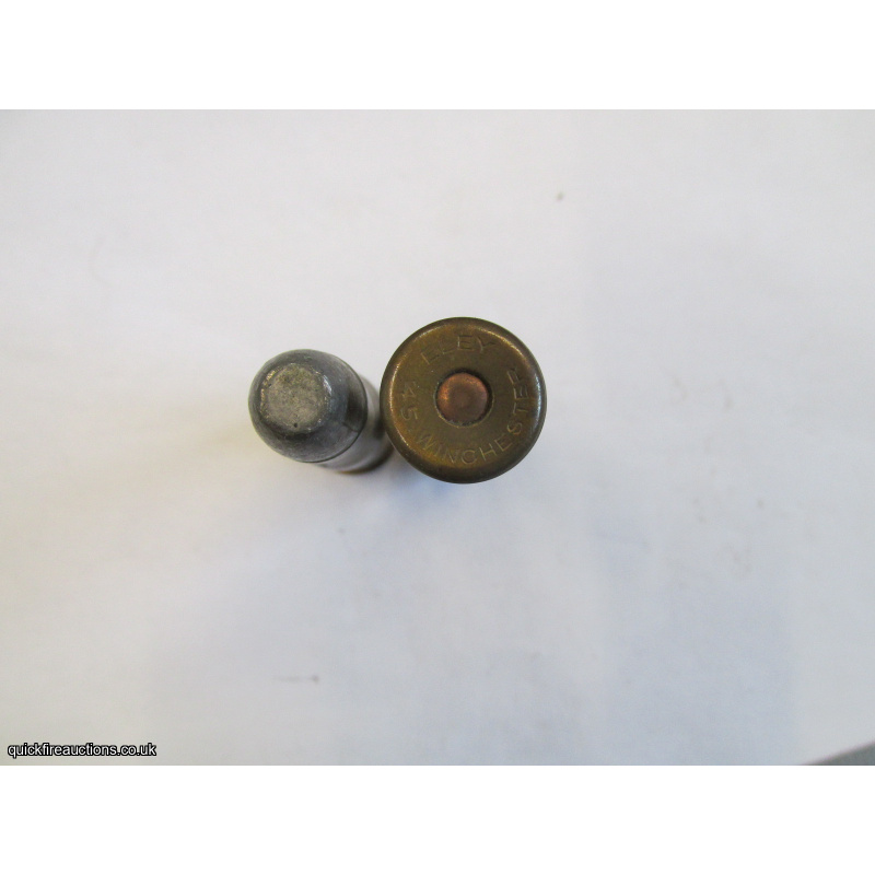 1  X ELEY 45.WINCHESTER LEAD FLAT NOSE BULLET INERT