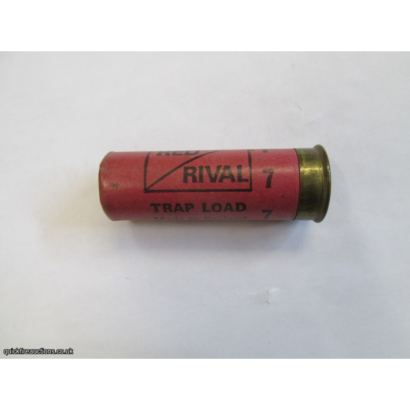 12G ANGLIA RED RIVAL TRAP LOAD EMPTY FIRED CASE