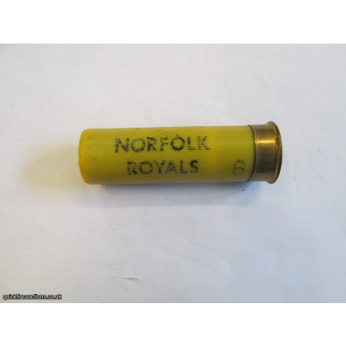 20G DEREHAM GUN NORFOLK ROYALS CARTRIDGE [INERT]