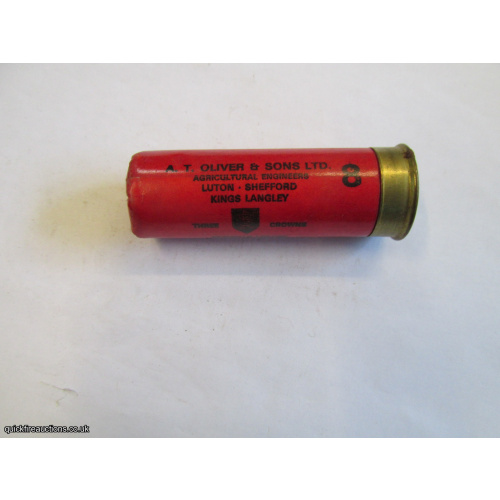 12G OLIVER THREE CROWNS EMPTY FIRED CASE