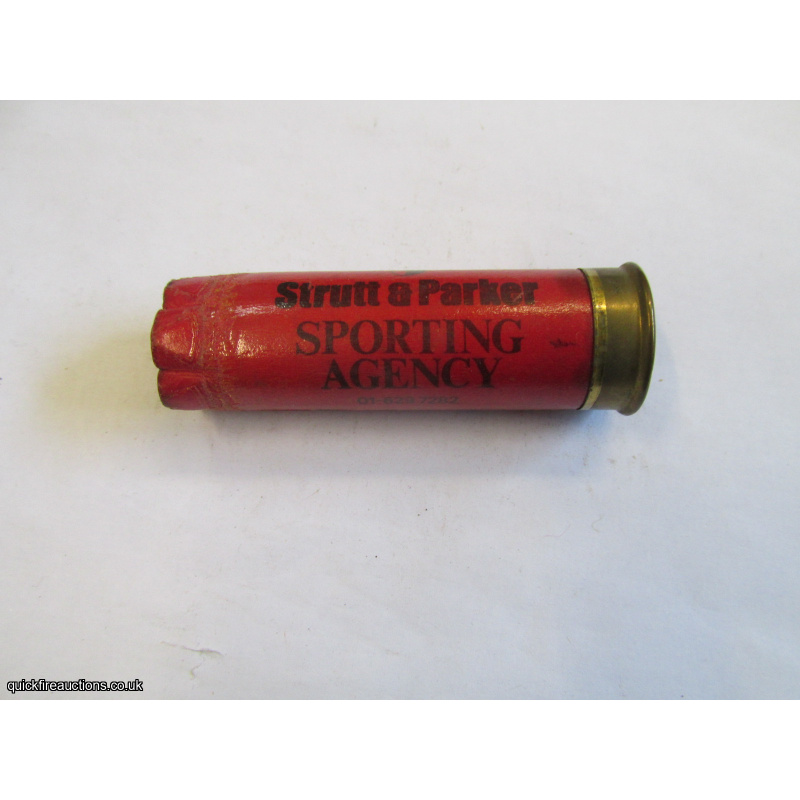12G STRUTT & PARKER SPORTING AGENCY EMPTY FIRED CASE