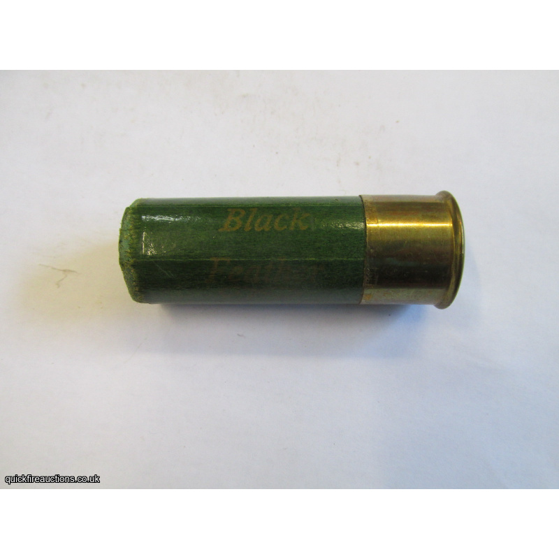 12G ROYAL ORDNANCE BLACK FEATHER EMPTY FIRED CASE