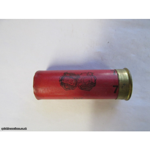 12G VENABLES THE OXFORD DARK RED EMPTY FIRED CASE