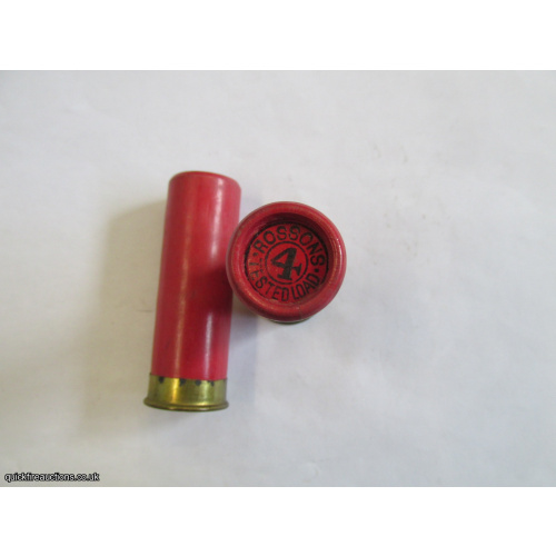 12G R.T.O. TC= ROSSONS TESTED LOAD PLAIN RED TUBE CARTRIDGE  [INERT]