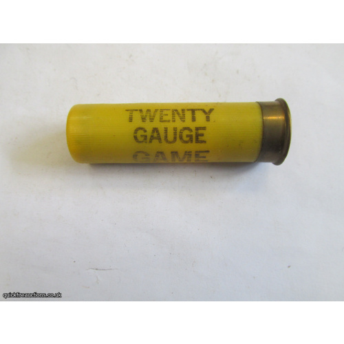 20G WOODS TWENTY GAUGE GAME CARTRIDGE [INERT]