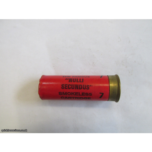 12G COLLIS NULLI SECUNDUS EMPTY FIRED CASE