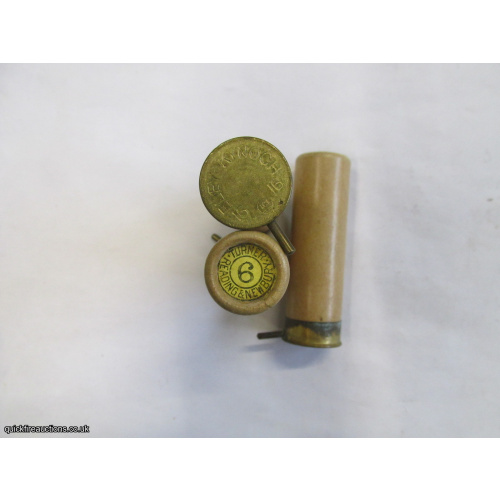 16G PIN-FIRE TC= TURNER READING NEWBURY ELEY-KYNOCH ICI CARTRIDGE  [INERT]