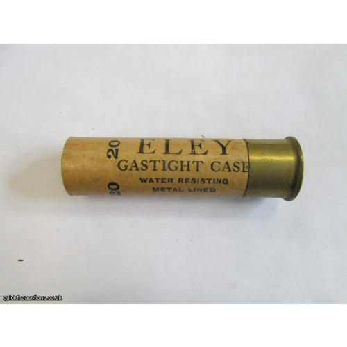 20G N.P.E. ELEY GASTIGHT CASE HS= ELEY NOBEL CARTRIDGE  [INERT]