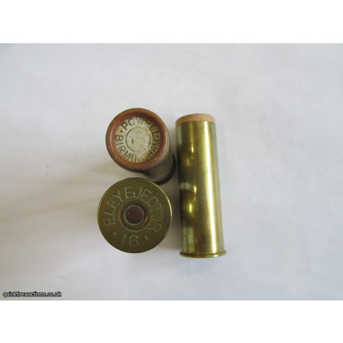 16G R.T.O. TC=POWELL ELEY EJECTOR BRASS EJECTOR CARTRIDGE  [INERT]