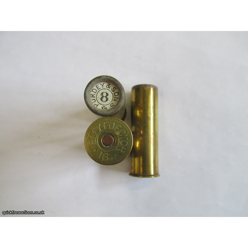 16G R.T.O. TC=PURDEY ELEY EJECTOR BRASS EJECTOR CARTRIDGE  [INERT]