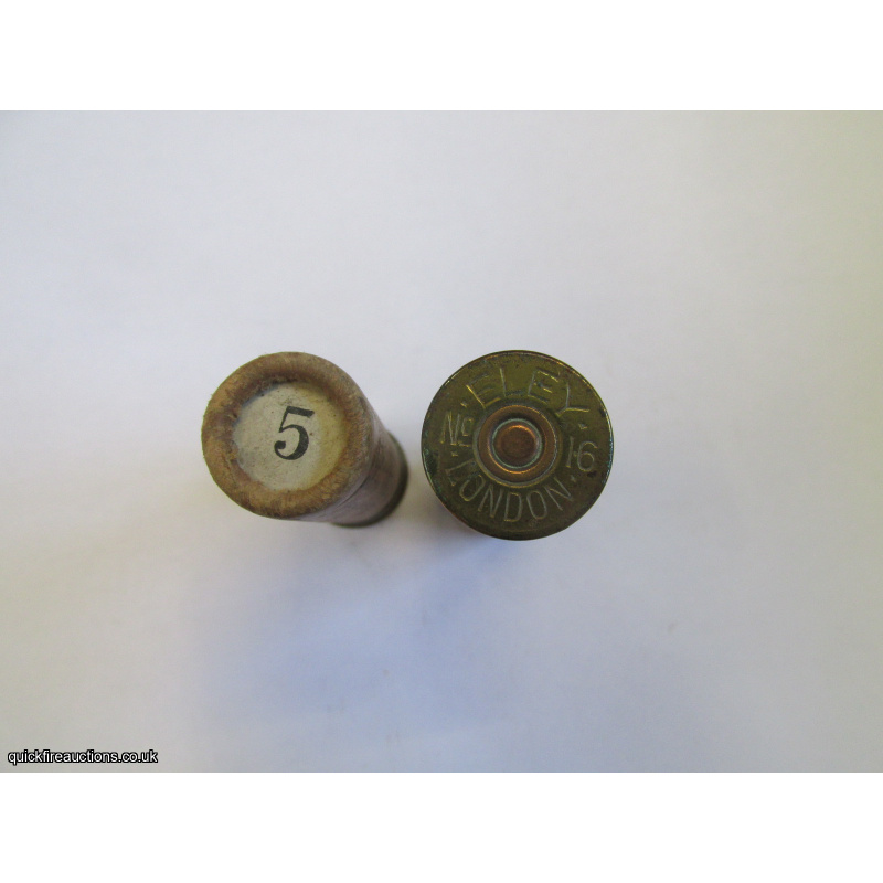 16G R.T.O. ELEYS GAS-TIGHT SCHULTZE ELEY LONDON CARTRIDGE  [INERT]