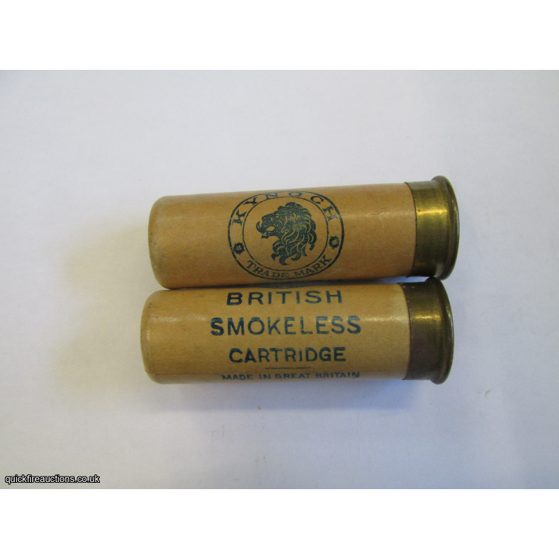 12G R.T.O. KYNOCH BRITISH SMOKELESS BLUE PRINT CARTRIDGE  [INERT]