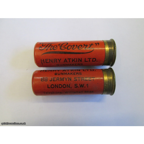 12G R.T.O. HENRY ATKIN THE COVERT 88 JERMYN STREET CARTRIDGE  [INERT]