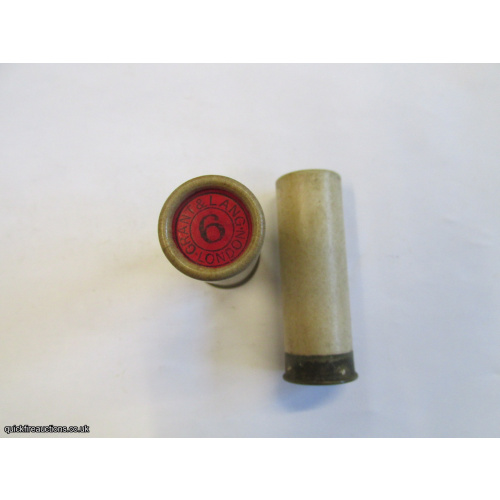 12G R.T.O. TC=GRANT & LANG LONDON PLAIN CREAM TUBE CARTRIDGE  [INERT]