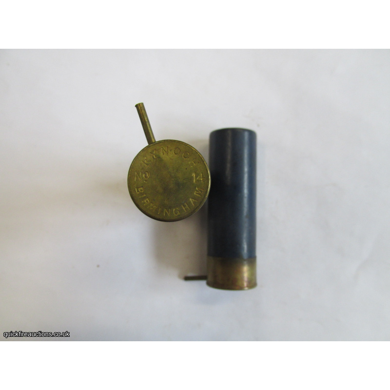 14G R.T.O. PIN-FIRE KYNOCH BIRMINGHAM CARTRIDGE  [INERT]