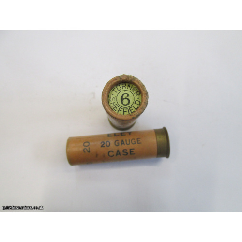 20G R.T.O. TC=TURNER SHEFFIELD ELEY 20 GAUGE CASE CARTRIDGE  [INERT]
