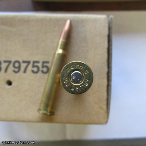 1 X 303 BRITISH NORMA COPPER LEAD TIP BULLET INERT